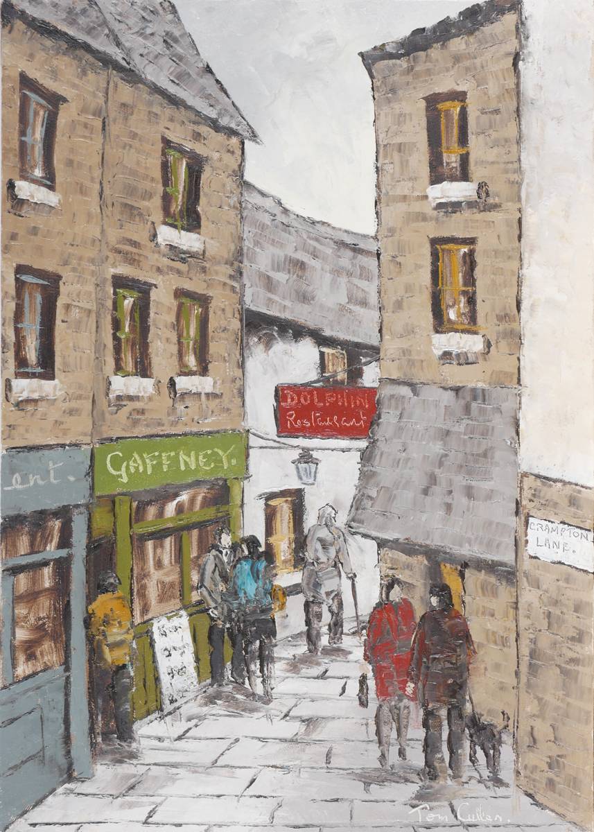 CRAMPTON LANE, DUBLIN by Tom Cullen (1934-2001) at Whyte's Auctions