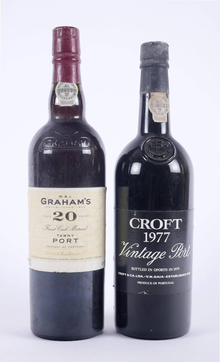 Two bottles of port. at Whyte's Auctions