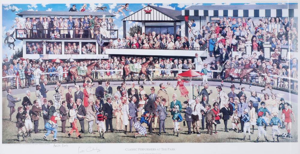 CLASSIC PERFORMERS AT THE PARK [FROM THE MURAL] by Peter Curling (b.1955) at Whyte's Auctions