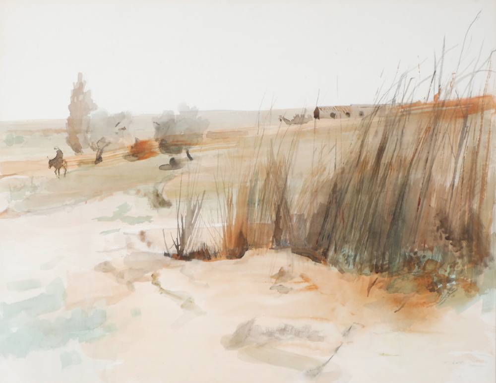 LANDSCAPE IN ALCANIZ, 1970 by Tom Carr HRHA HRUA ARWS (1909-1999) at Whyte's Auctions