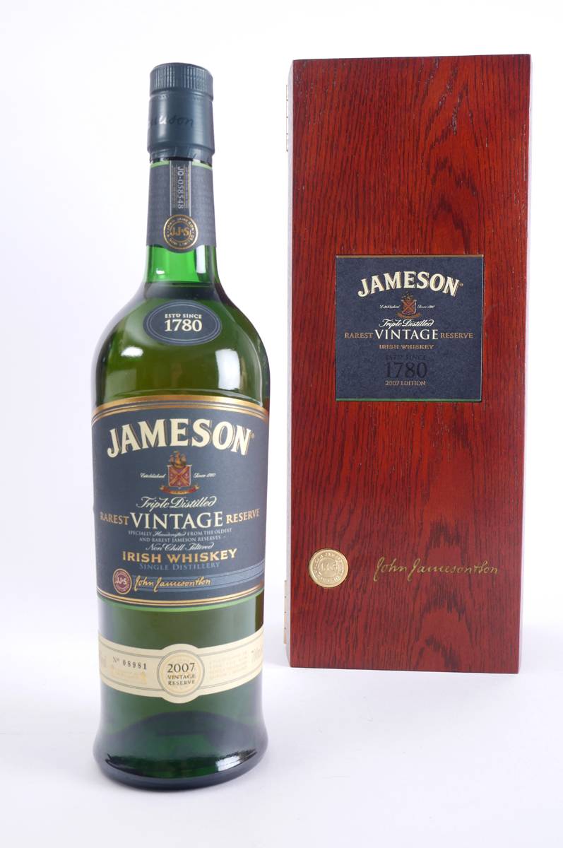 Jameson Rarest Vintage Reserve 2007, Irish Whiskey, one bottle. at Whyte's Auctions