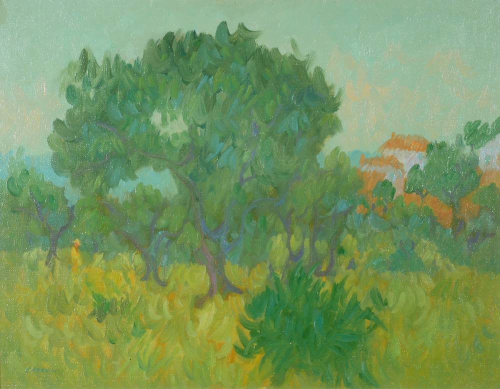THE ALMOND TREE, NERJA by Desmond Carrick RHA (1928-2012) RHA (1928-2012) at Whyte's Auctions