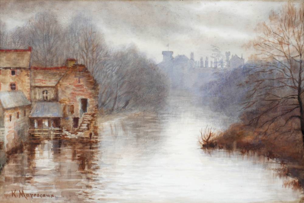 KILKENNY CASTLE AND THE NORE by Kathleen Marescaux RUA RWS (1868-1944) RUA RWS (1868-1944) at Whyte's Auctions