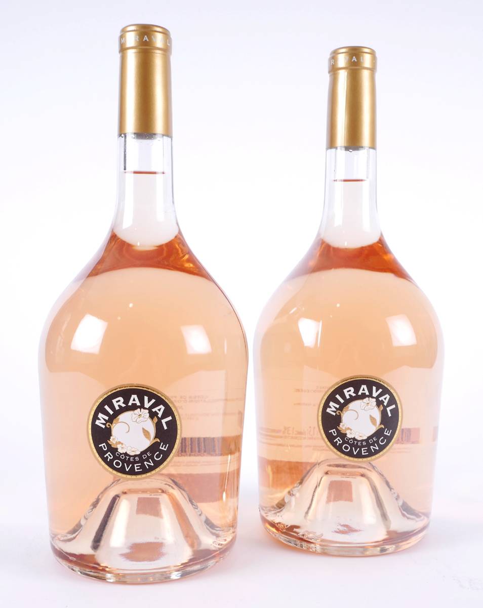 Ch�teau Miraval, C�tes de Provence, Ros� 2017 Brad Pitt and Angelina Jolie, two magnums. at Whyte's Auctions