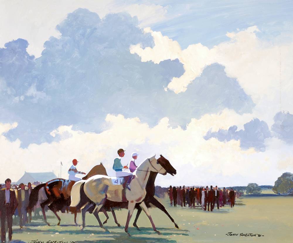 GOING TO THE START, GALWAY, 1981 by John Skelton sold for �1,800 at Whyte's Auctions