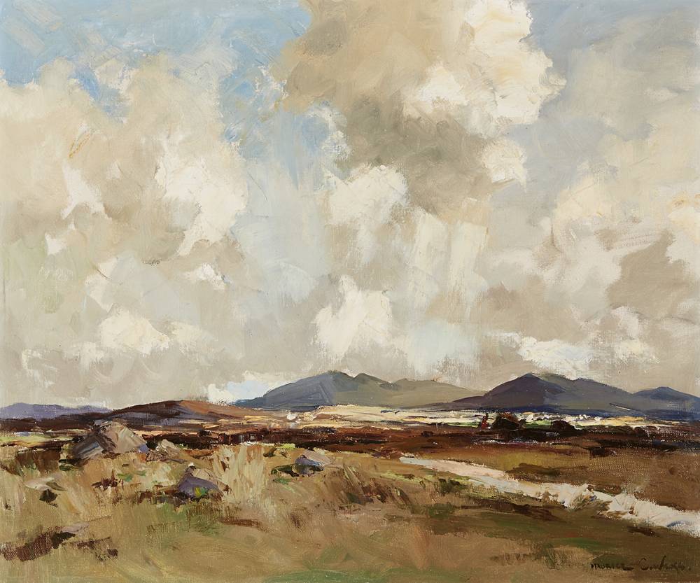 WINDY SKY, ROSSES COUNTRY, COUNTY DONEGAL by Maurice Canning Wilks RUA ARHA (1910-1984) at Whyte's Auctions