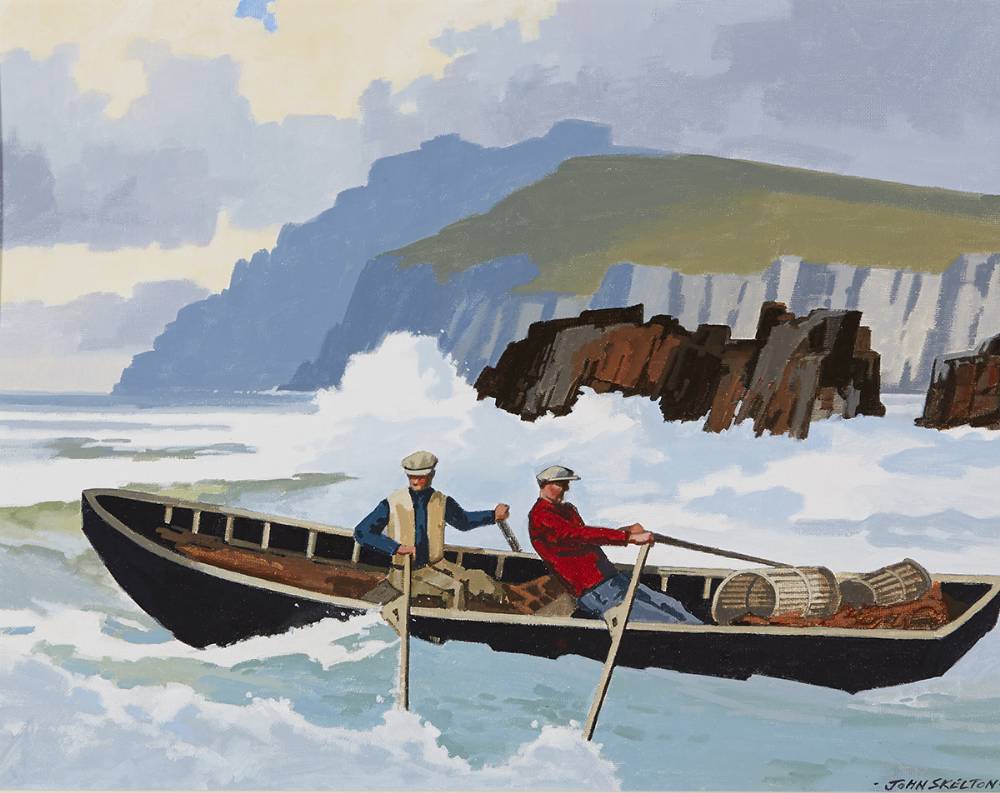 SAFE PASSAGE, SL�A HEAD, COUNTY KERRY by John Skelton sold for �4,000 at Whyte's Auctions