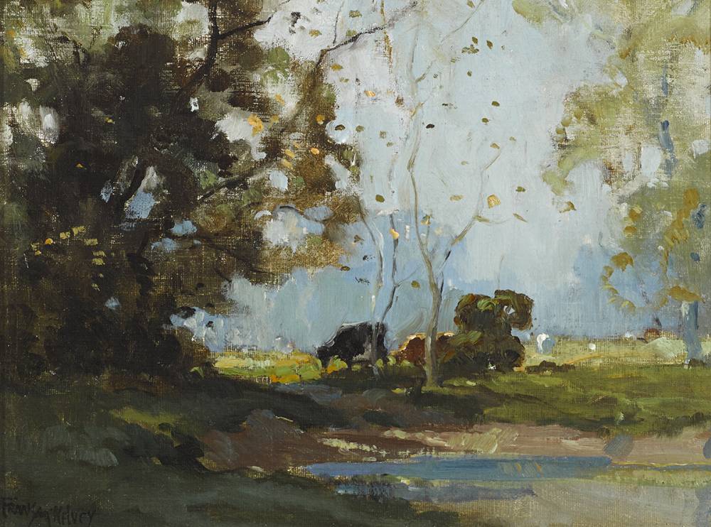 CATTLE BY THE LAGAN by Frank McKelvey RHA RUA (1895-1974) at Whyte's Auctions