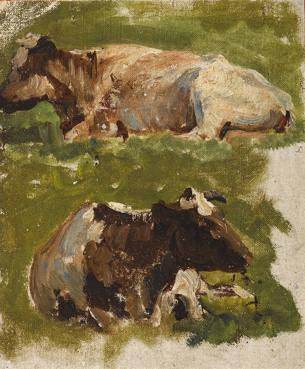COWS AT MALAHIDE, COUNTY DUBLIN by Nathaniel Hone RHA (1831-1917) at Whyte's Auctions