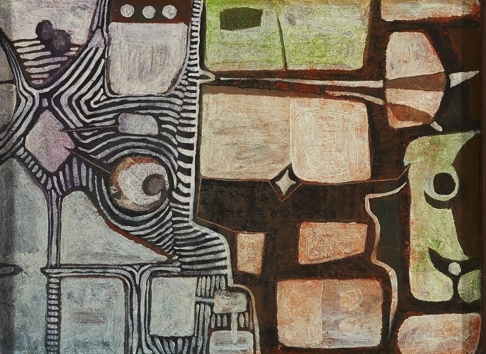 ABSTRACT by Gerard Dillon sold for 6,200 at Whyte's Auctions