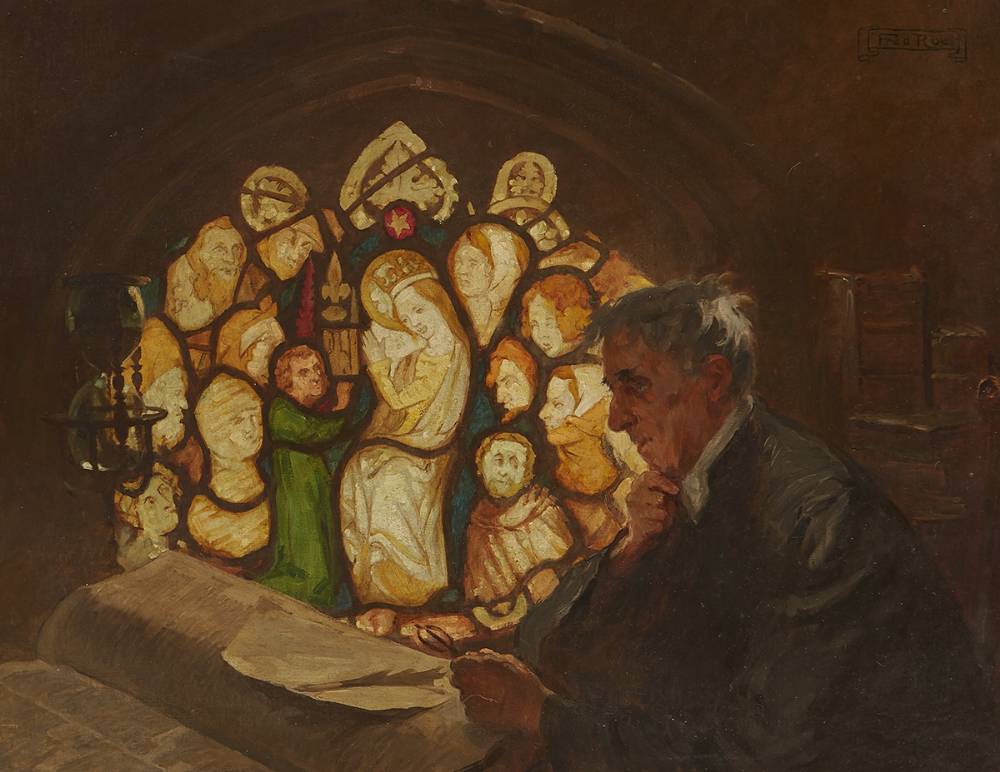 FOR MINE EYES HAVE SEEN THY SALVATION by Fred Roe RI RBA (British, 1864-1947) at Whyte's Auctions