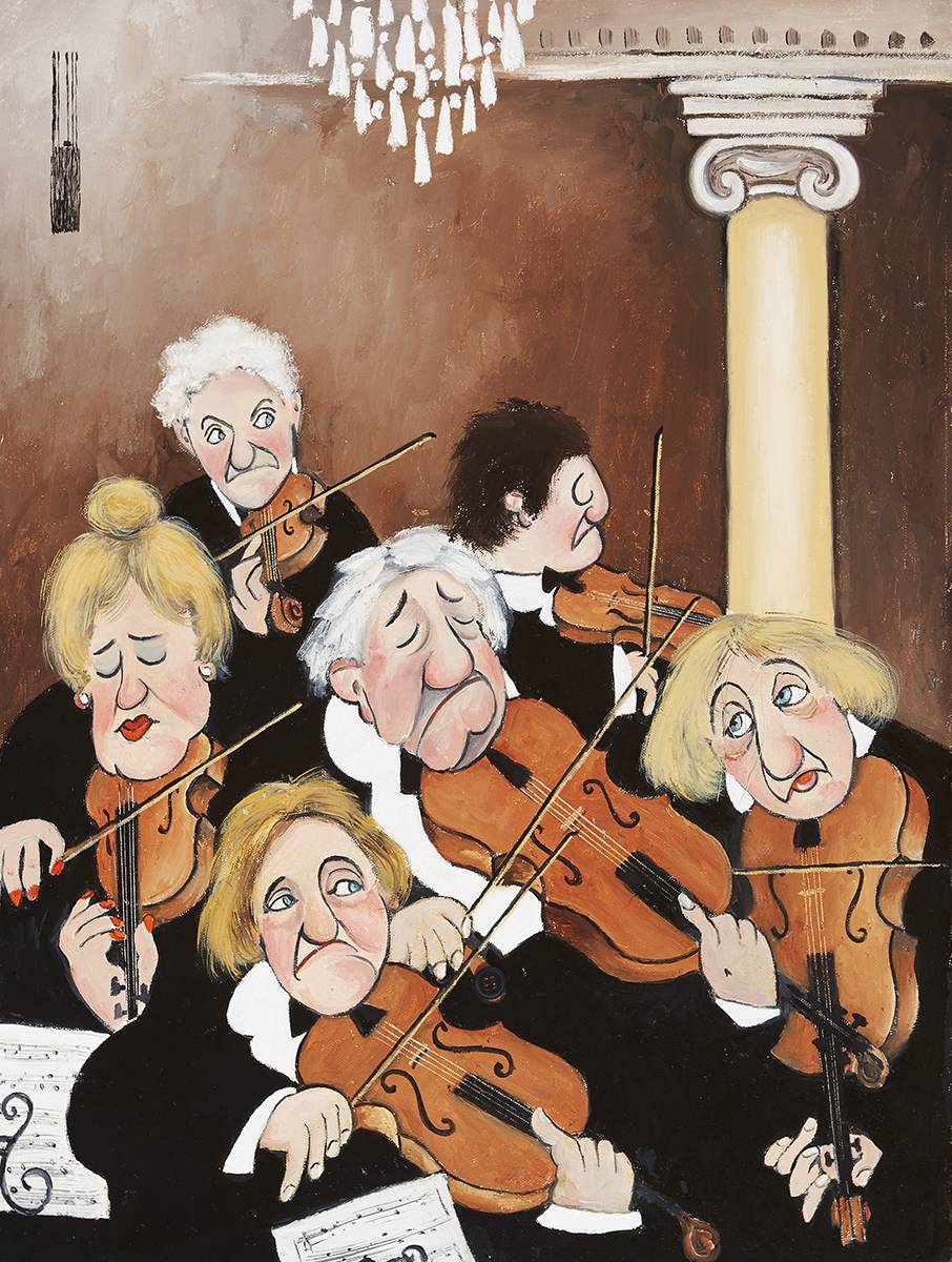 L'ORCHESTRA by John Schwatschke (b.1943) at Whyte's Auctions