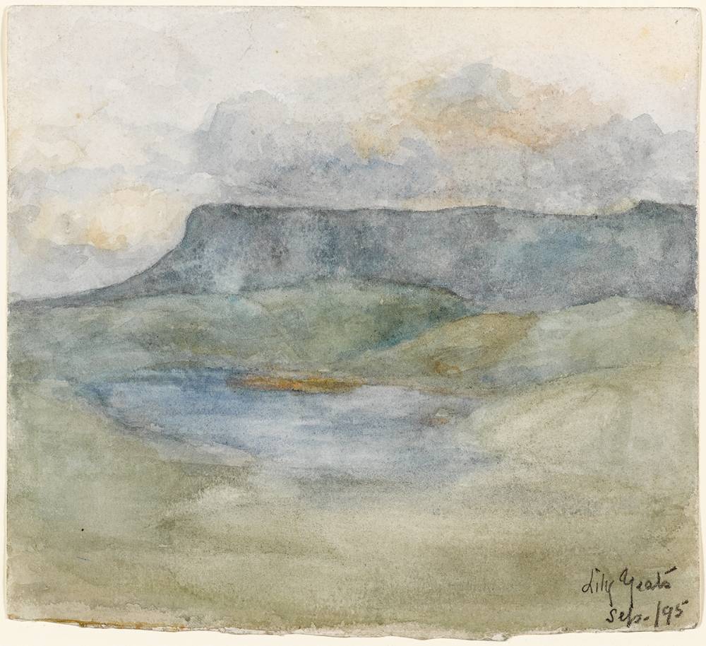 BENBULBEN, 1895 by Susan Mary ('Lily') Yeats<br> sold for 3,000 at Whyte's Auctions