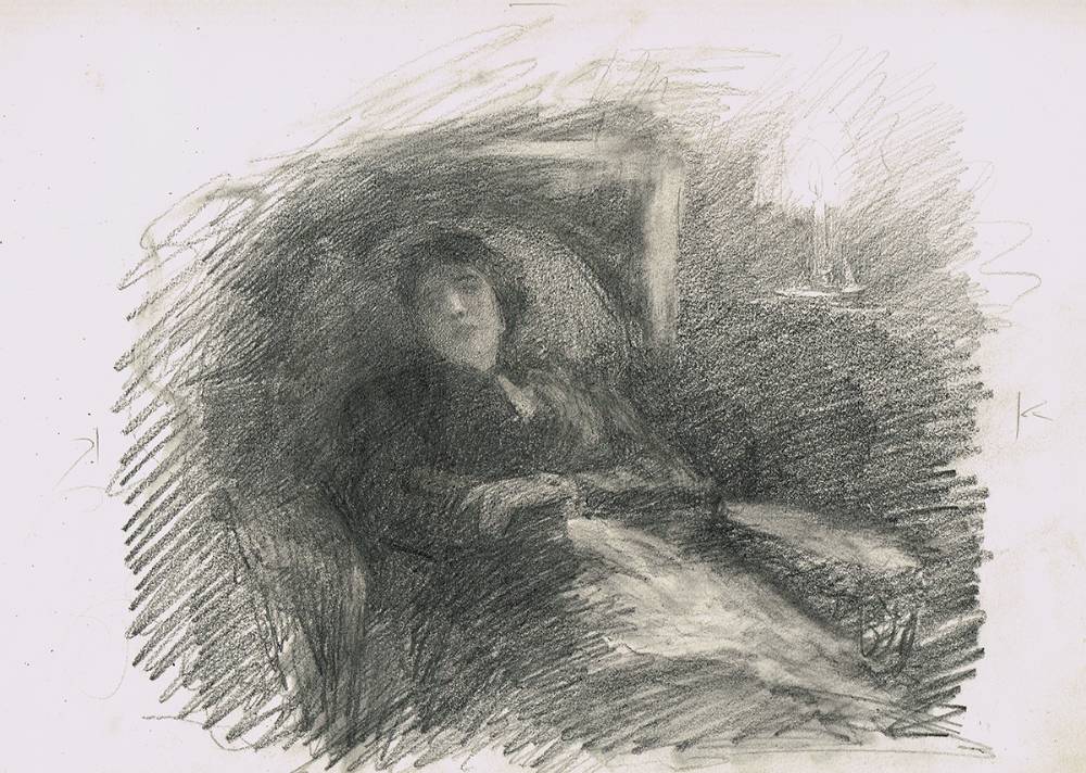 A WOMAN DOZING by John Butler Yeats RHA (1839-1922) at Whyte's Auctions