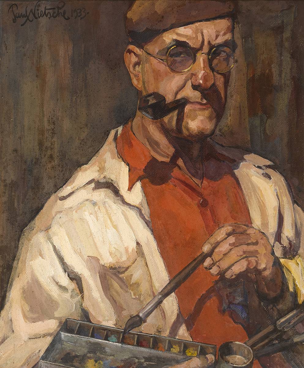 SELF PORTRAIT, 1933 by Paul Nietsche sold for 4,400 at Whyte's Auctions
