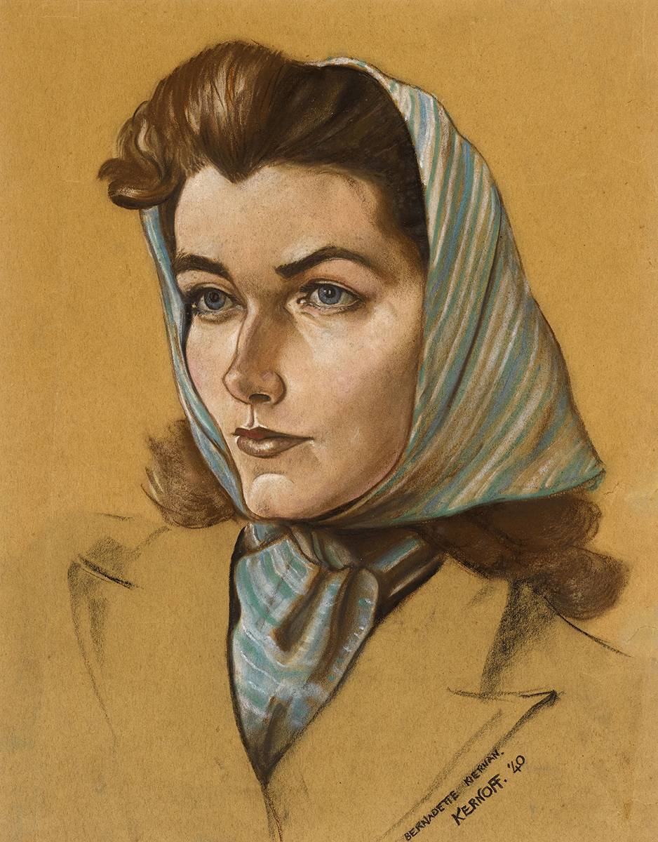 BERNADETTE KIERNAN, 1940 by Harry Kernoff RHA (1900-1974) at Whyte's Auctions