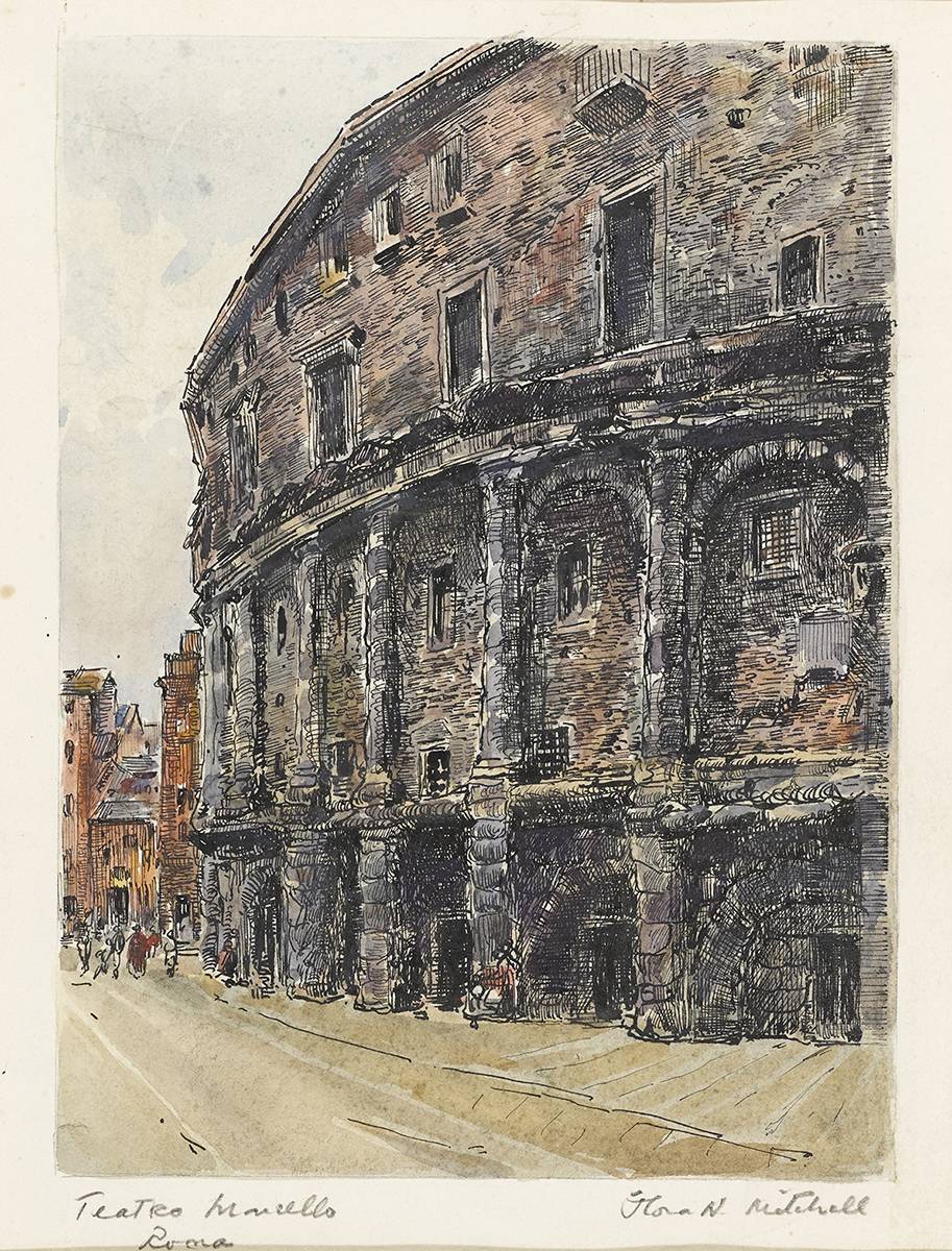 TEATRO MARCELLO and ARCO DI SETTIMIO SEVERO, ROMA (A PAIR) by Flora H. Mitchell (1890-1973) (1890-1973) at Whyte's Auctions