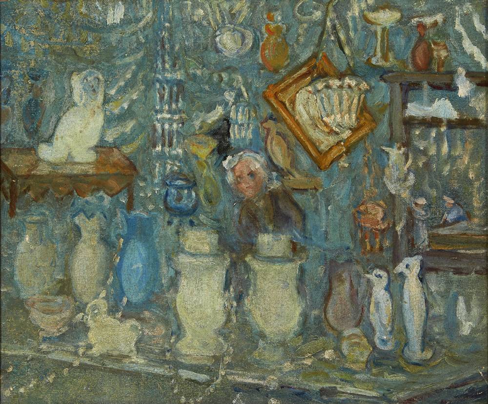 THE GLASS SHOP by Grace Henry sold for �3,800 at Whyte's Auctions