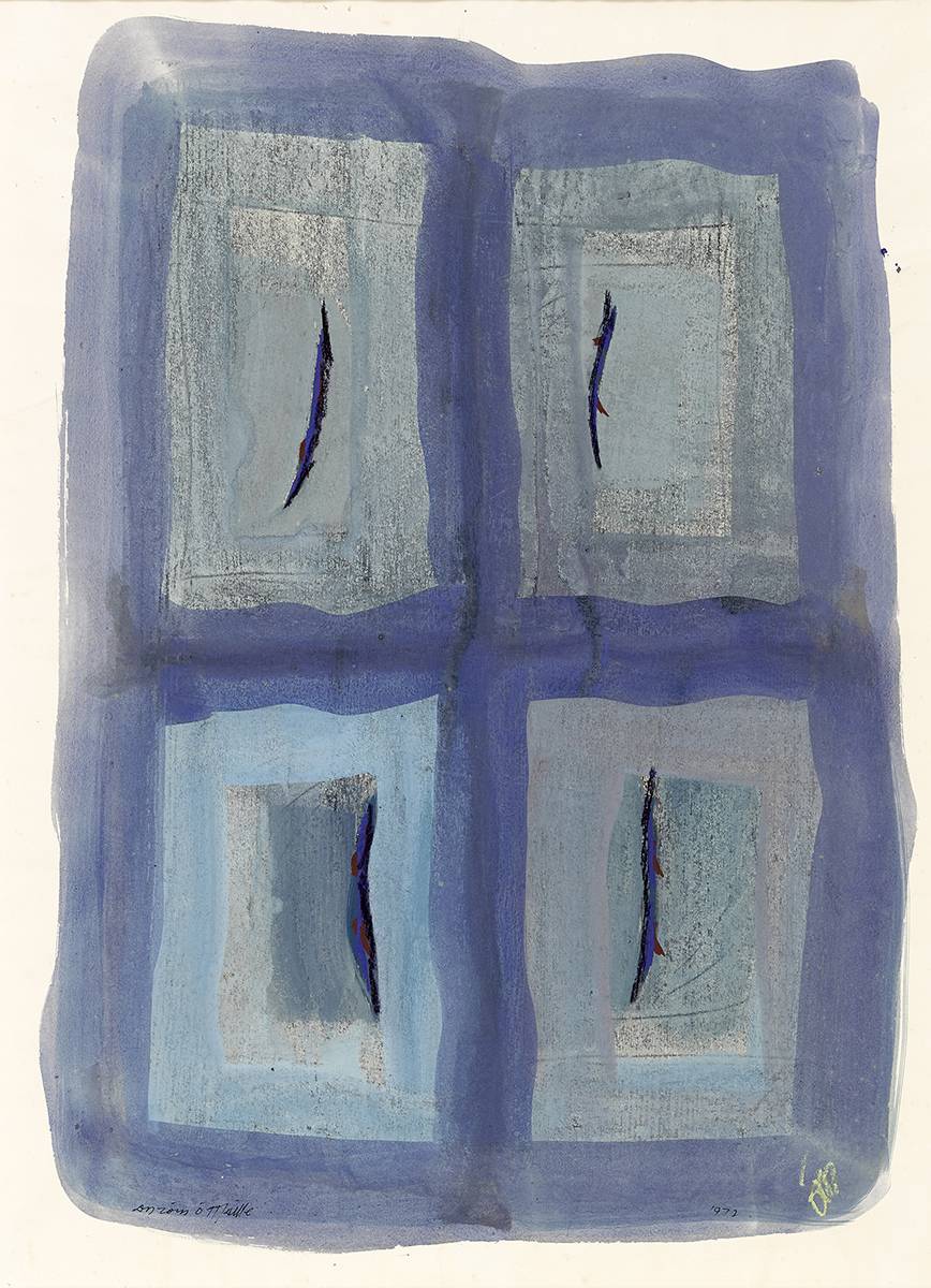 UNTITLED [BLUE] 1974 by Tony O'Malley sold for 4,000 at Whyte's Auctions