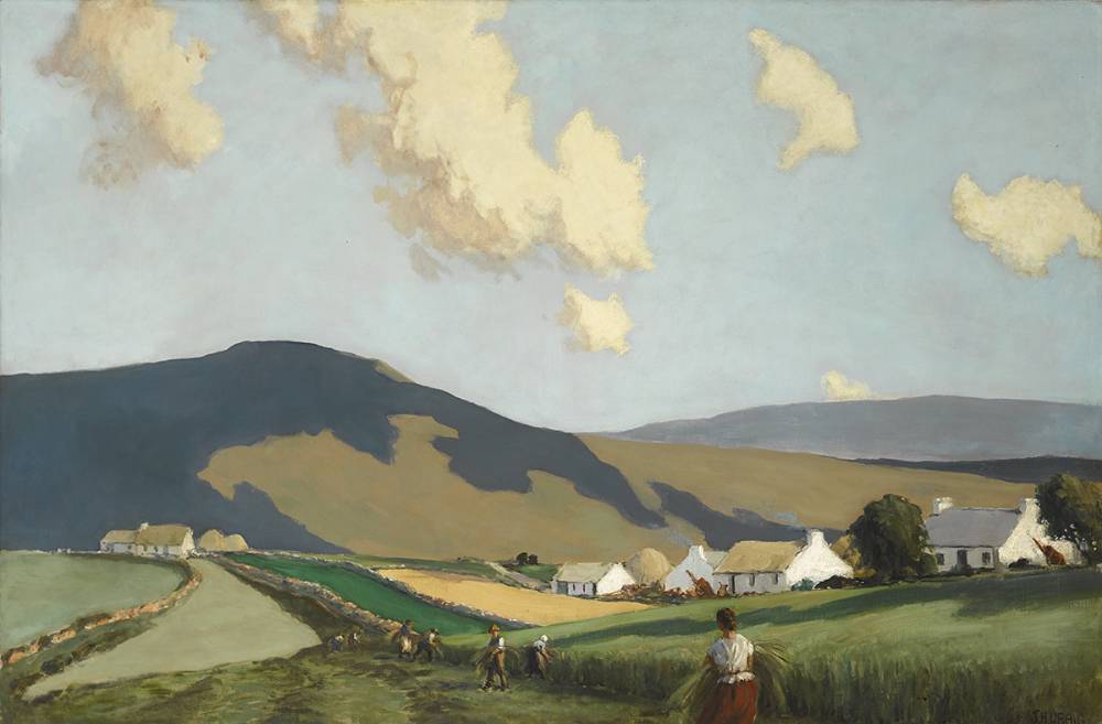 FLAX GROWING, NORTHERN IRELAND, 1927 by James Humbert Craig sold for �54,000 at Whyte's Auctions