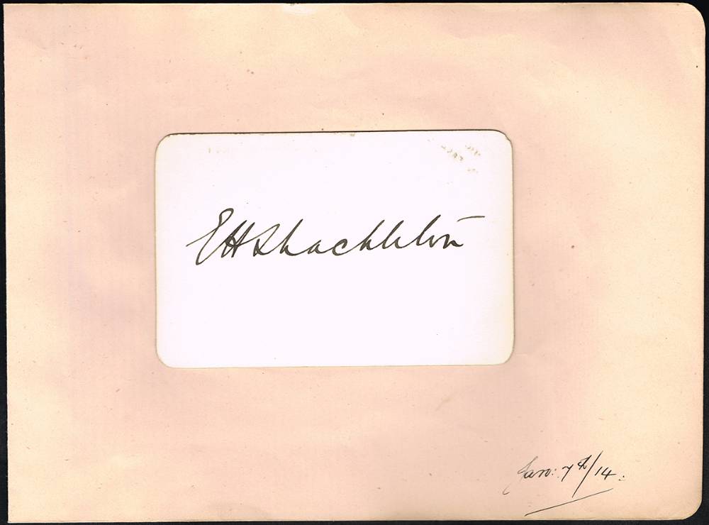 Polar exploration. Shackleton, Ernest H. autograph signature. at Whyte's Auctions