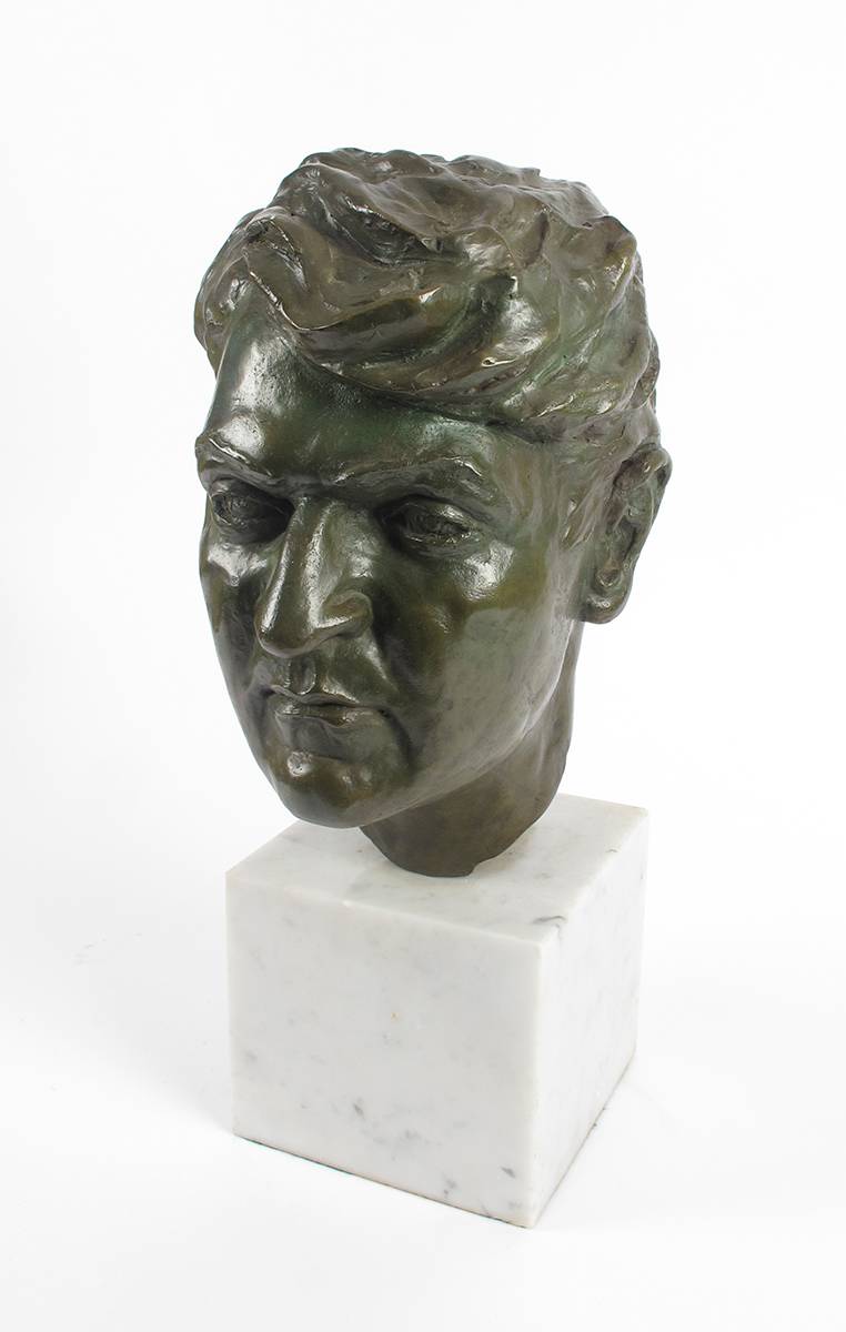 Michael Collins, portrait bust by Marjorie Fitzgibbon HRHA (1913-1918). at Whyte's Auctions