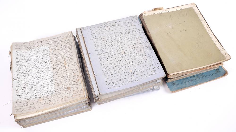 1853-1882 Diaries of Stephen Moore, 3rd Earl Mount Cashell (1792-1883). at Whyte's Auctions