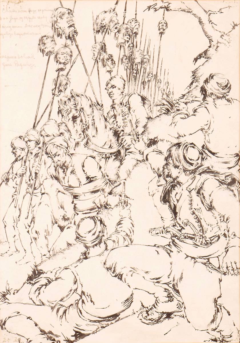 1924 Georgian Anti-Soviet 'August Rebellion', drawing. at Whyte's Auctions