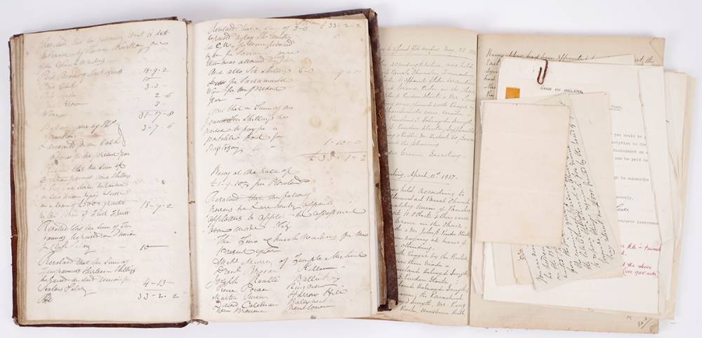 1795-1921 Parish of Templemichael, County Waterford, Vestry minutes in two volumes. at Whyte's Auctions