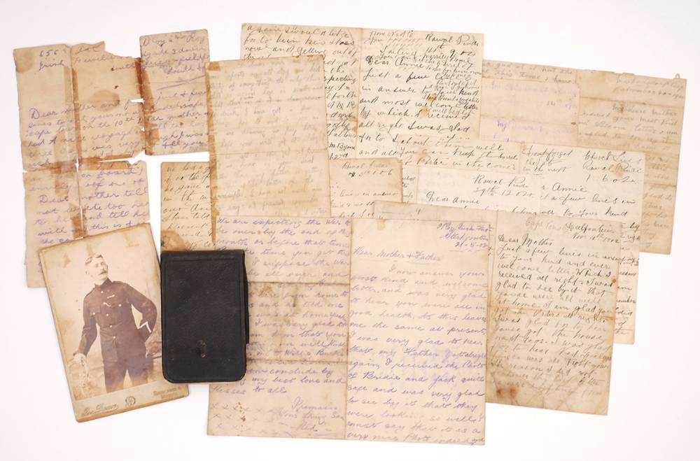 1899-1901. Boer War Diary and Letters by a Private in the Royal Dublin Fusiliers. at Whyte's Auctions