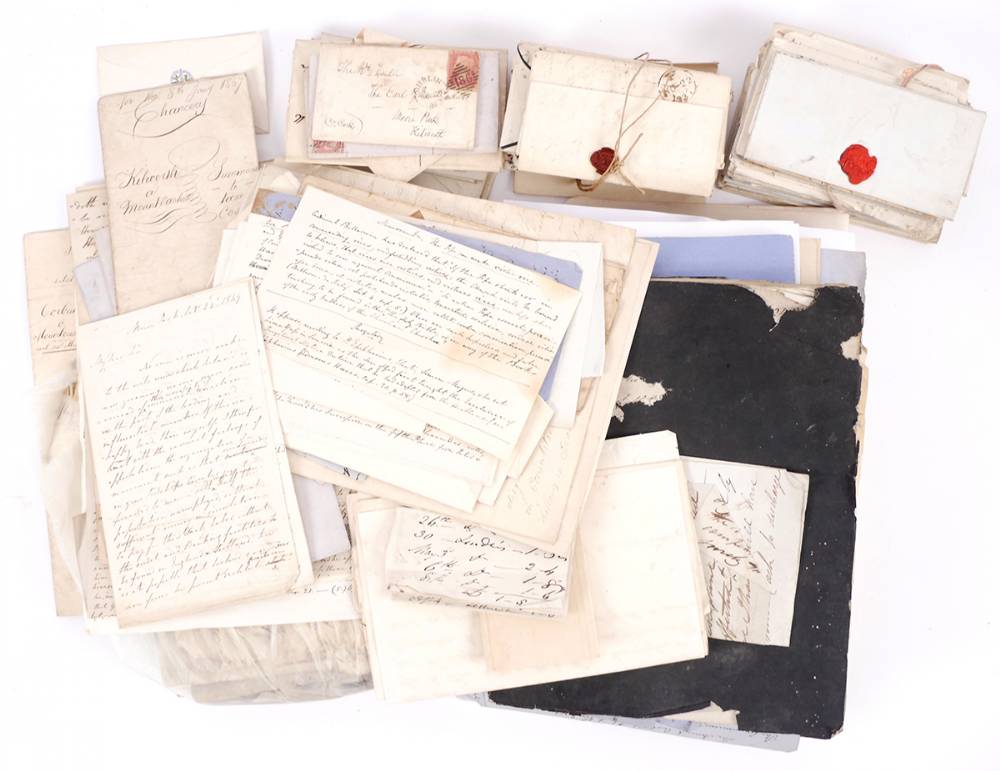 Correspondence and writings of Stephen Moore, 3rd Earl Mount Cashell (1792-1883). at Whyte's Auctions