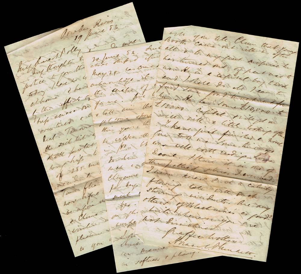 1883 (June 19) Letter from Sir Horace Plunkett to Roland Holroyd Smyth. at Whyte's Auctions