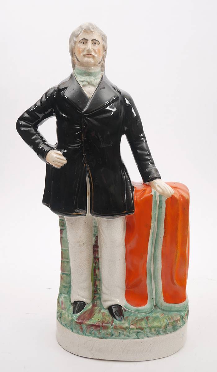 19th century Staffordshire figure of Daniel O'Connell. at Whyte's Auctions