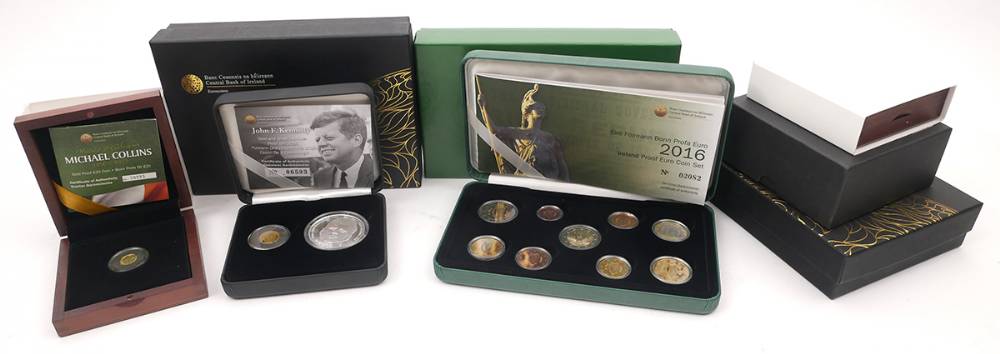A collection of Central Bank of Ireland proof coins at Whyte's Auctions