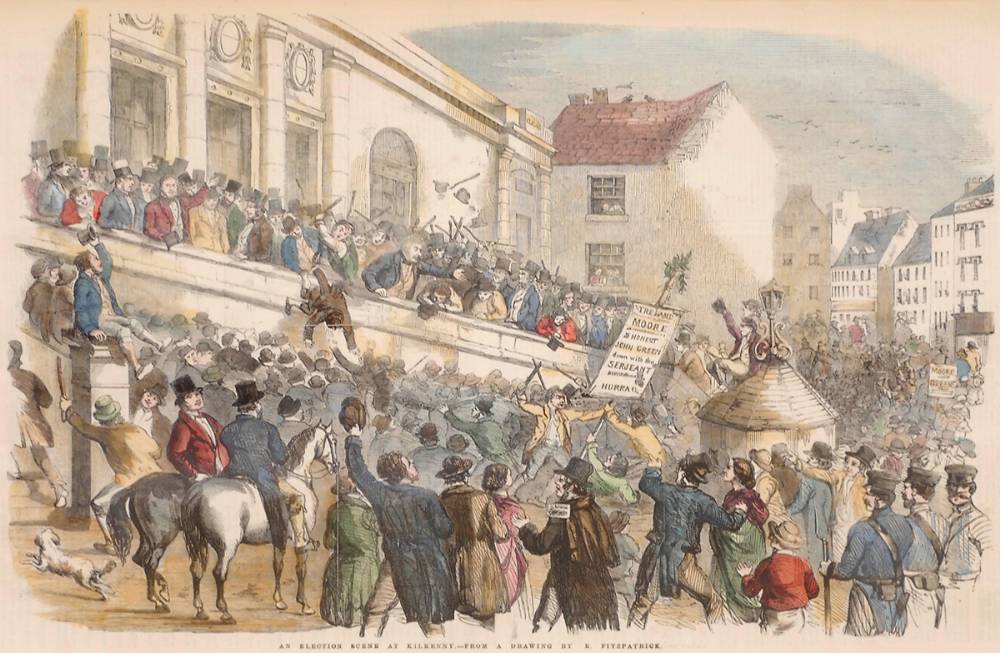 1859 Election scene at Kilkenny. at Whyte's Auctions