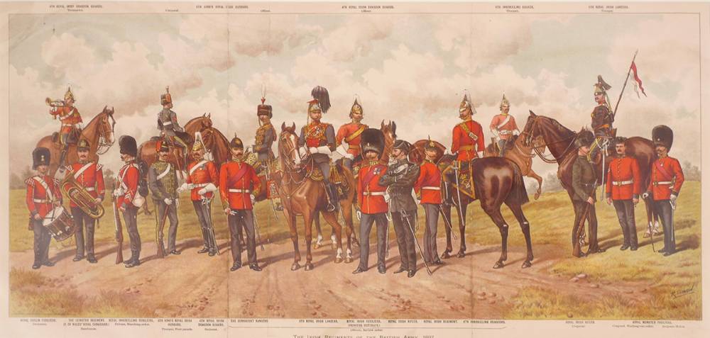 Late 19th century, Irish Regiments of the British Army. at Whyte's Auctions