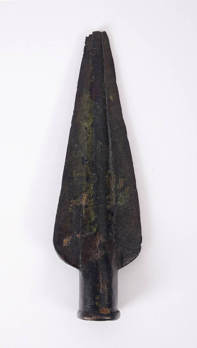 2nd Millennium BC Bronze age Irish Socketted Spearhead at Whyte's Auctions