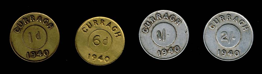 1940 Curragh Prisoner of War Camp Tokens. at Whyte's Auctions