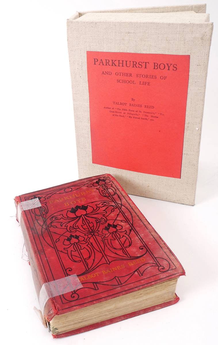 Kevin Barry's copy of Parkhurst Boys: and Other Stories of School Life by Talbot Baines Reed. at Whyte's Auctions