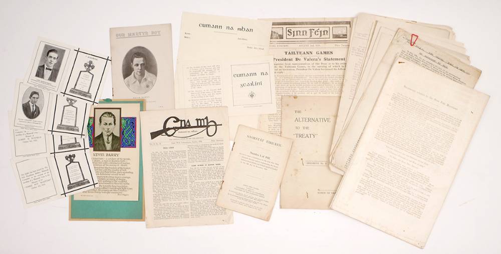 1920s and 1930s Archive of documents of Eileen (Elgin) O'Rahilly (ne Barry) at Whyte's Auctions