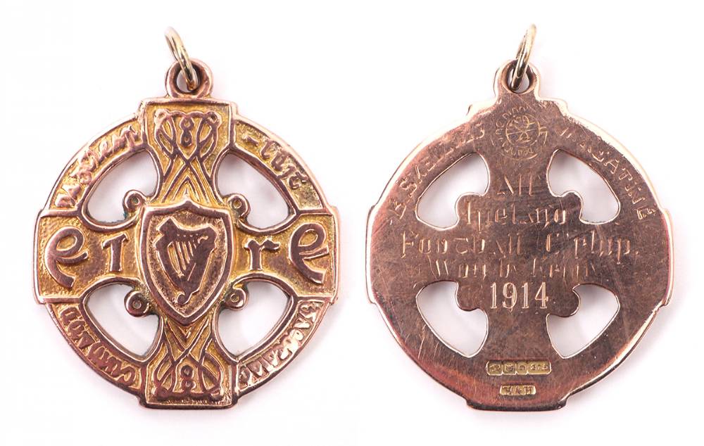 GAA 1914 Senior Football Championship All Ireland winner's medal to William Keating, Ballinaskelligs, Co. Kerry. at Whyte's Auctions