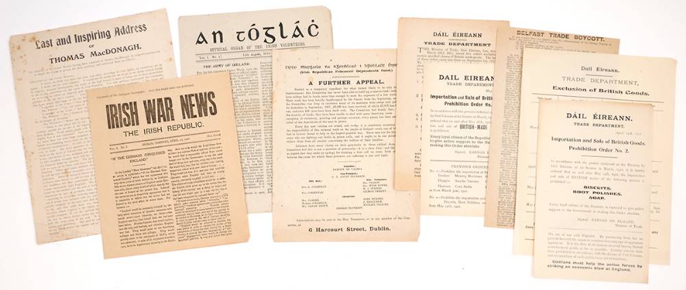 1916-1921 Collection of political pamphlets. at Whyte's Auctions
