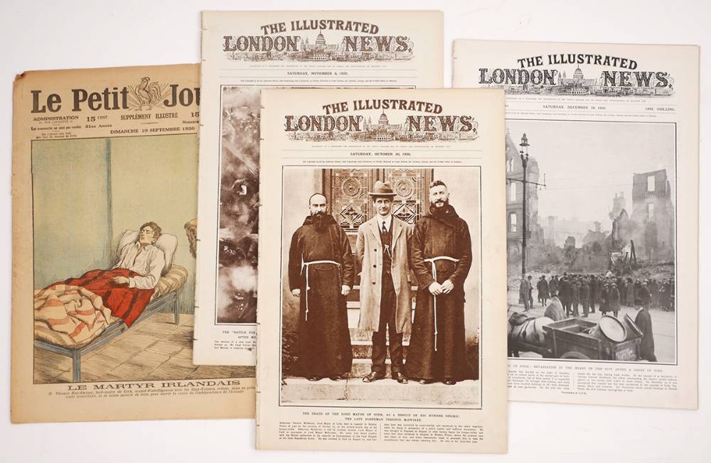 1920 (September 19- December 18) Death and funeral of Terence McSwiney and the Burning of Cork, Illustrated newspapers. at Whyte's Auctions