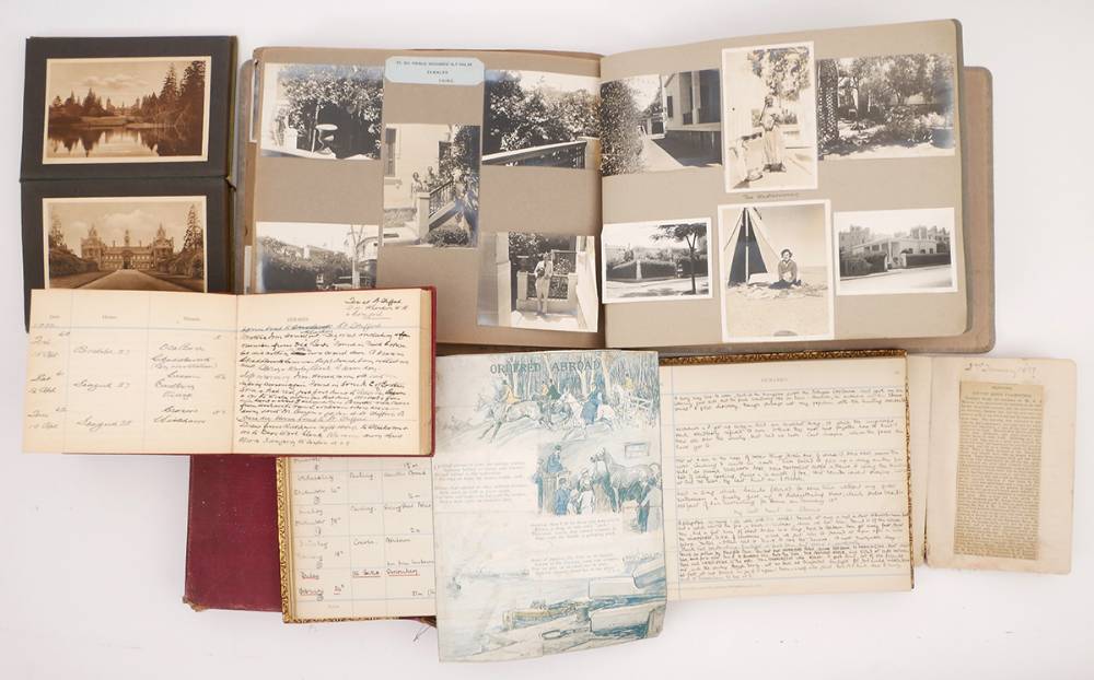 1923-1960 Hunting Journals and photograph albums of Lieut. Colonel Arthur Corbett, Royal Horse Artillery. at Whyte's Auctions