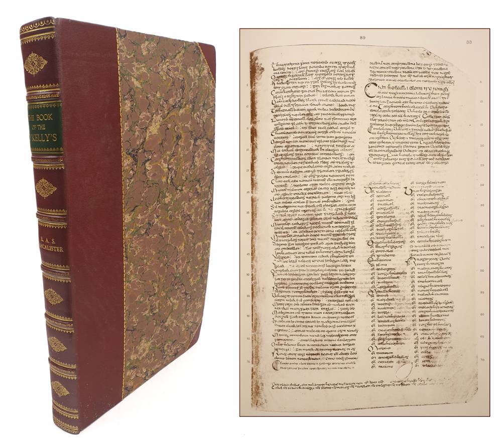 The Book of U Maine or The Book of the O'Kelly's with introduction and indexes by R.A.S. Macalister, collotype facsimile, in custom binding. at Whyte's Auctions