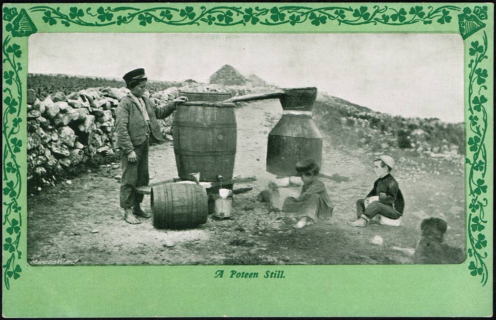 Postcards. Irish Life and Humour collection in antique album (250+) at Whyte's Auctions