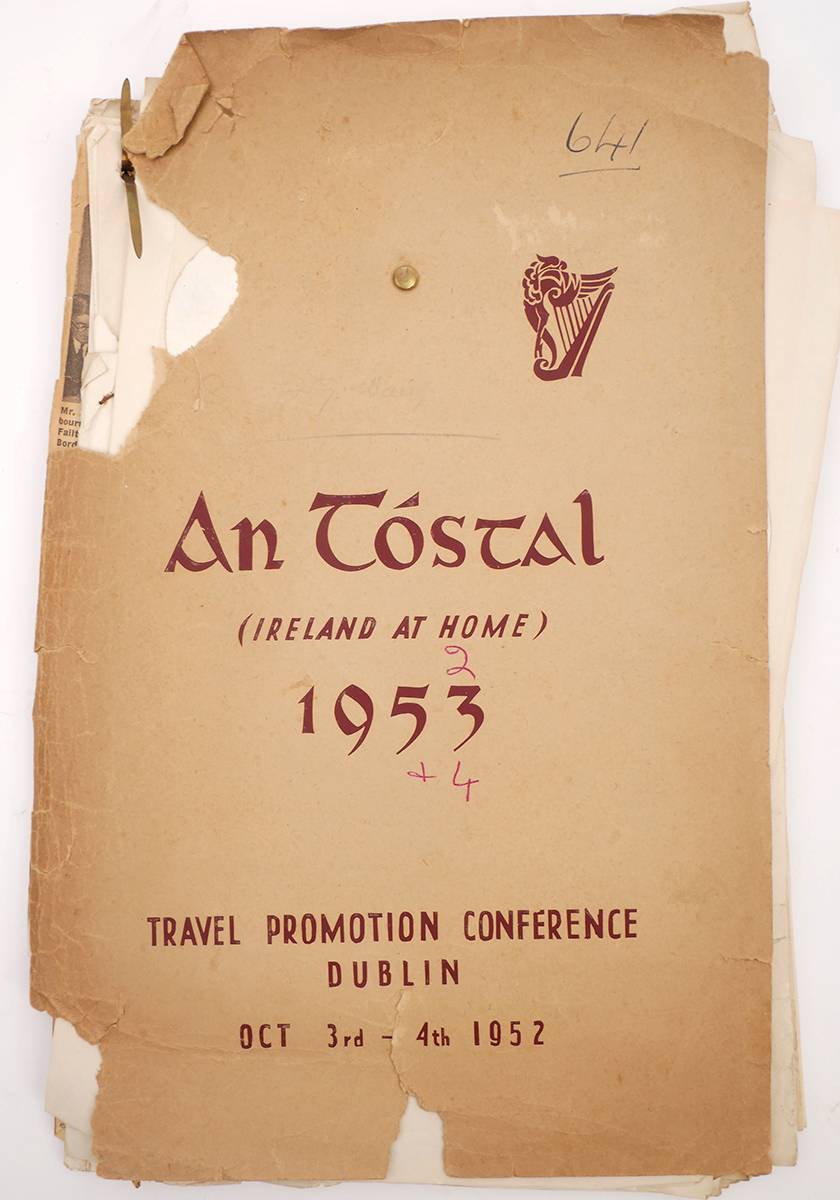 1952-1954 An Tstal. A collection of Papers Relating to the Planning and promotion of An Tstal. at Whyte's Auctions