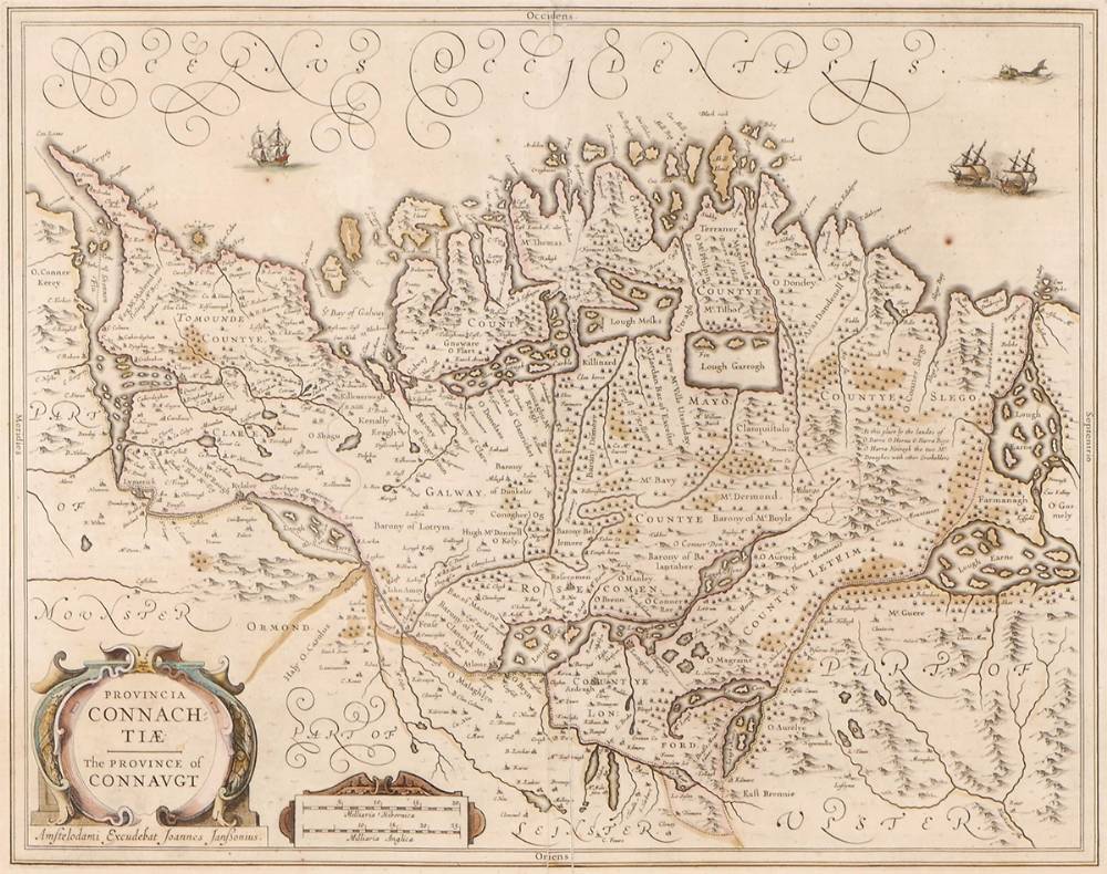 1646 Map of Connaught, by Joannes Jansson. at Whyte's Auctions
