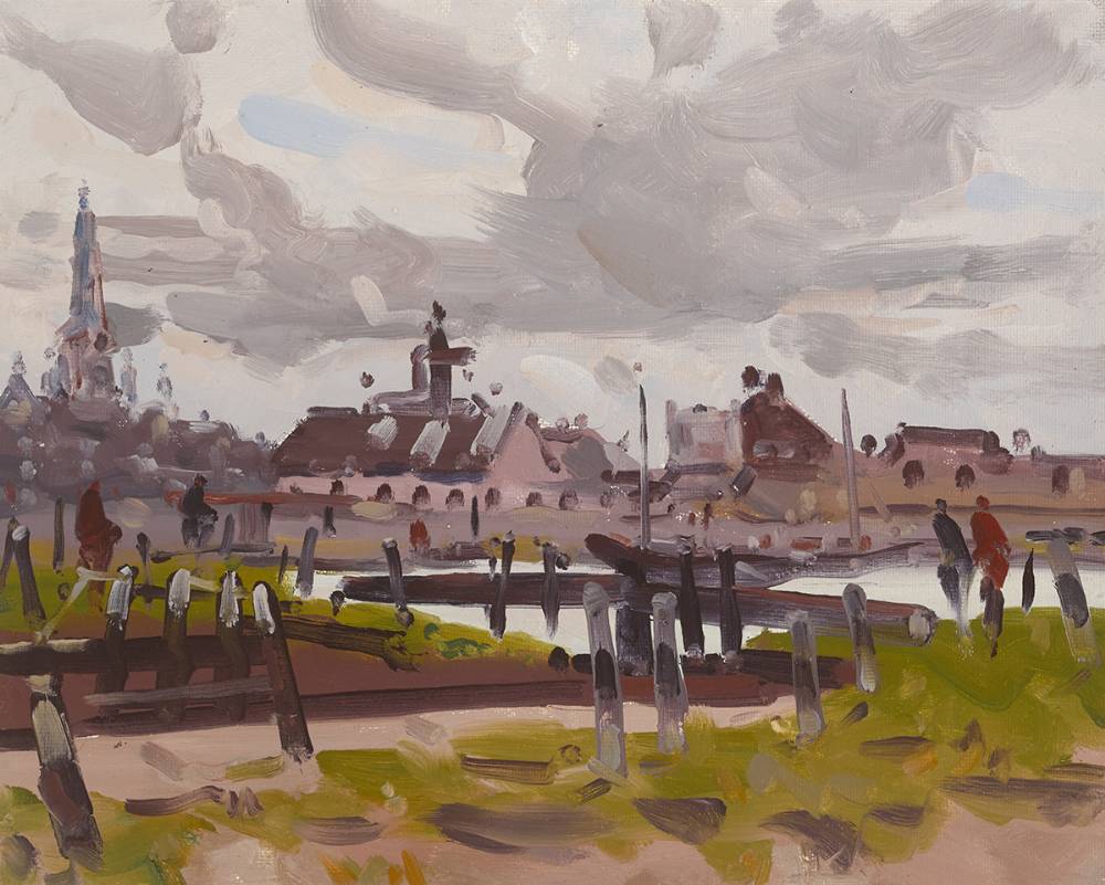 RINGSEND, DUBLIN by Henry Healy RHA (1909-1982) at Whyte's Auctions