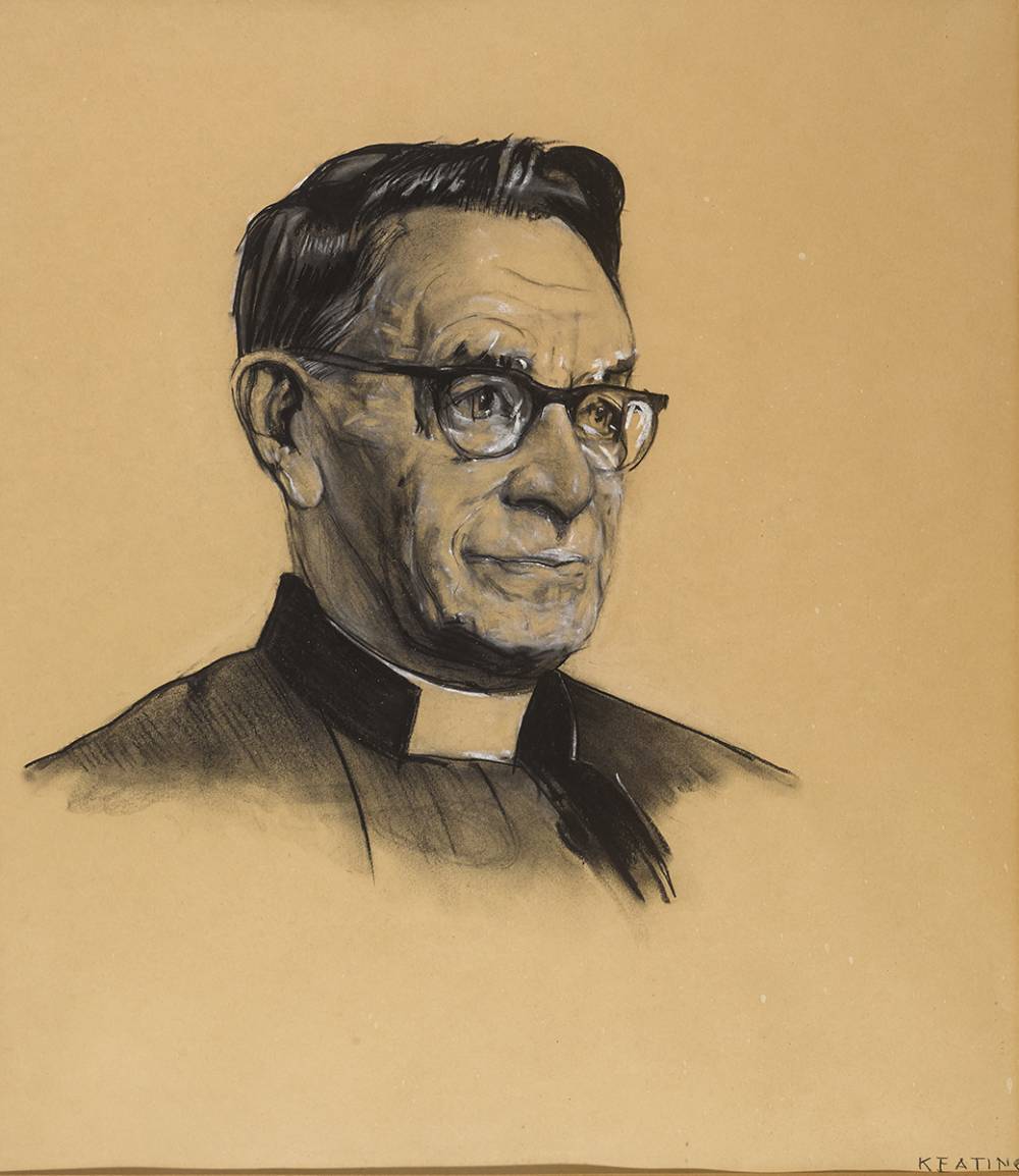 PORTRAIT OF REV. FR. PATRICK O'MARA S.J. (1875-1969) by Se�n Keating PPRHA HRA HRSA (1889-1977) at Whyte's Auctions